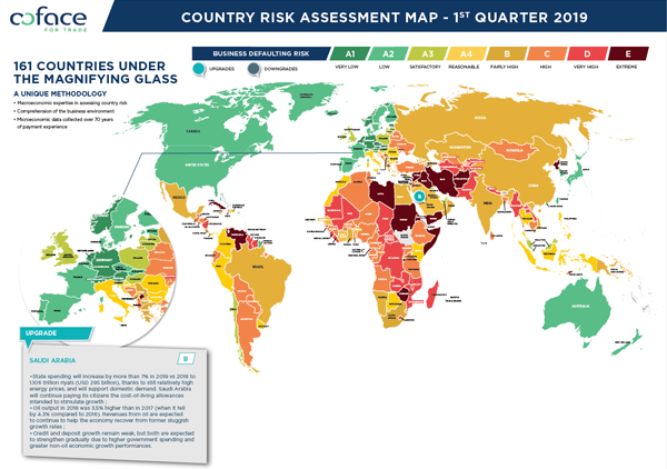 Country risk map